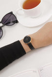 Daniel Wellington Classic Petite Reading Black Dial Black Leather Strap Watch For Women - DW00100223 Authentic Buy Shop Now