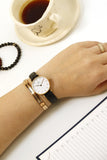 Daniel Wellington Classic Petite Reading White Dial Black Leather Strap Watch For Women - DW00100229 Authentic Buy Shop Now
