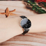 Daniel Wellington Classic Petite Reading Black Dial Black Leather Strap Watch For Women - DW00100235 Authentic Buy Shop Now