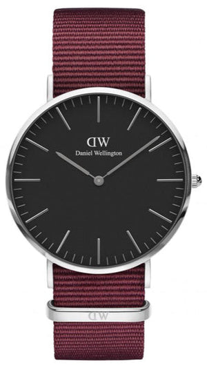 Daniel Wellington Classic Roselyn Black Dial Red NATO Strap Dial Watch For Women - DW00100270 Authentic Buy Shop Now