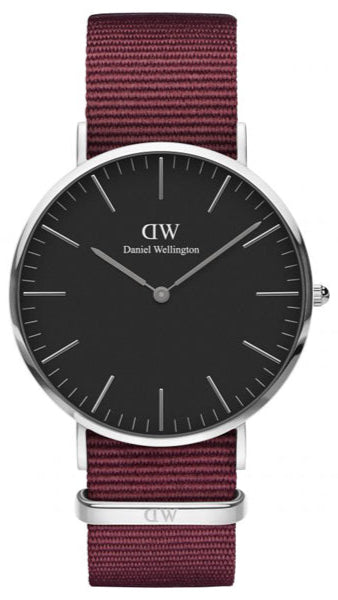 Daniel Wellington Classic Roselyn Black Dial Red NATO Strap Dial Watch For Women - DW00100270 Authentic Buy Shop Now