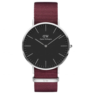 Daniel Wellington Classic Roselyn Black Dial Red NATO Strap Dial Watch For Women - DW00100270 Authentic Buy Shop Now