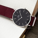 Daniel Wellington Classic Roselyn Black Dial Red NATO Strap Dial Watch For Women - DW00100270 Authentic Buy Shop Now