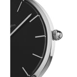 Daniel Wellington Petite Sterling Black Dial Silver Mesh Bracelet Watch For Women - DW00100304 Authentic Buy Shop Now