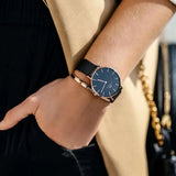 Daniel Wellington Petite Ashfield Black Dial Black Mesh Strap Watch for Women - DW00100307 Authentic Buy Shop Now