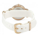 Daniel Wellington Classic Dover White Dial White Nylon Strap Watch For Women - DW00100309 Authentic Buy Shop Now