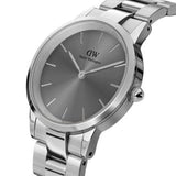 Daniel Wellington Link Grey Dial Silver Steel Strap Watch For Men - DW00100328 Authentic Buy Shop Now