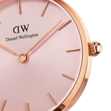 Daniel Wellington Petite Melrose Pink Dial Rose Gold Mesh Strap Watch For Women - DW00100367 Authentic Buy Shop Now