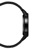 Daniel Wellington Iconic Link Ceramic Black Dial Black Steel Strap Watch For Women - DW00100414 Authentic Buy Shop Now