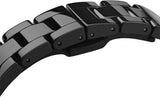 Daniel Wellington Iconic Link Ceramic Black Dial Black Steel Strap Watch For Women - DW00100415 Authentic Buy Shop Now