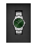Daniel Wellington Iconic Link Emerald Green Dial Silver Steel Strap Watch For Men - DW00100427 Authentic Buy Shop Now