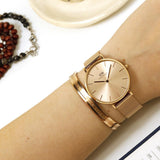 Daniel Wellington Petite Rose Gold Dial Rose Gold Mesh Strap Watch For Women - DW00100472 Authentic Buy Shop Now
