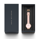 Daniel Wellington Petite Rouge Pink Dial Pink Leather Strap Watch For Women - DW00100511 Authentic Buy Shop Now