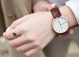 Daniel Wellington Classic Petite St Mawes White Dial Brown Leather Strap Watch For Women - DW00100231 Authentic Buy Shop Now