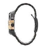 Diesel Mega Chief Chronograph Black Dial Black Steel Strap Watch For Men - DZ4309 Authentic Buy Shop Now