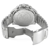 Diesel Mega Chief Chronograph Blue Dial Silver Steel Strap Watch For Men - DZ4417 Authentic Buy Shop Now
