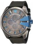 Diesel Mega Chief Chronograph Black Dial Black Nylon Strap Watch For Men - DZ4500 Authentic Buy Shop Now