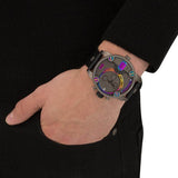 Diesel Badass Chronograph Anthracite Dial Black Leather Strap Watch For Men - DZ7270 Authentic Buy Shop Now