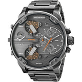 Diesel Mr Daddy 2.0 Chronograph Grey Dial Grey Steel Strap Watch For Men - DZ7315 Authentic Buy Shop Now