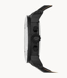 Diesel Little Daddy Black Dial Black Leather Strap Watch For Men - DZ7334 Authentic Buy Shop Now