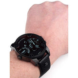 Diesel Little Daddy Black Dial Black Leather Strap Watch For Men - DZ7334 Authentic Buy Shop Now