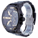 Diesel Mr. Daddy 2.0 Chronograph Black Dial Black Steel Strap Watch For Men - DZ7435 Authentic Buy Shop Now