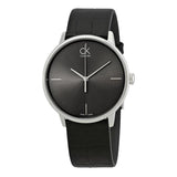 Calvin Klein Accent Black Dial Black Leather Strap Watch for Men - K2Y2X1CU Authentic Buy Shop Now