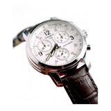 Tissot T Race PRC 200 Chronograph White Dial Brown Leather Strap Watch for Men - T17.1.516.32 Authentic Buy Shop Now