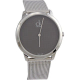 Calvin Klein Minimalist Black Dial Silver Mesh Bracelet Watch for Men - K3M2112X Authentic Buy Shop Now