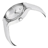 Calvin Klein Skirt White Dial White Leather Strap Watch for Women - K2U231K6 Authentic Buy Shop Now