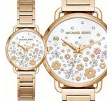 Michael Kors Portia Quartz White Dial Gold Steel Strap Watch for Women - MK3840 Authentic Buy Shop Now