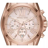 Michael Kors Bradshaw Chronograph Pink Dial Two Tone Steel Strap Watch For Women - MK6830 Authentic Buy Shop Now