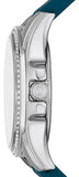 Michael Kors Mini Pilot Pave Blue Dial Blue Silicone Strap Watch for Women - MKO1004 Authentic Buy Shop Now