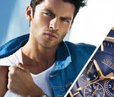 Guess Chaser Multifunction Blue Dial Gold Steel Strap Watch for Men - W0172G5 Authentic Buy Shop Now