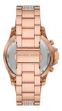 Michael Kors Everest Chronograph Rose Gold Dial Rose Gold Steel Strap Watch For Women - MK7211 Authentic Buy Shop Now