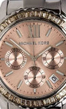 Michael Kors Everest Chronograph Gold Dial Silver Steel Strap Watch For Women - MK5870 Authentic Buy Shop Now