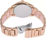 Michael Kors Janelle Analog Rose Gold Dial Two Tone Steel Strap Watch For Women - MK4731 Authentic Buy Shop Now
