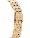 Michael Kors Mini Darci Quartz Black Dial Gold Steel Strap Watch For Women - MK3738 Authentic Buy Shop Now