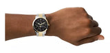 Fossil Neutra Moonphase Multifunction Black Dial Two Tone Steel Strap Watch for Men - FS5906 Authentic Buy Shop Now