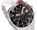 Emporio Armani Chronograph Black Dial Silver Stainless Steel Watch For Men - AR5855 Authentic Buy Shop Now