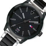 Tommy Hilfiger Sneaker Quartz Black Dial Two Tone Steel Strap Watch for Men - 1791619 Authentic Buy Shop Now