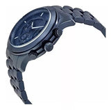 Michael Kors Runway Chronograph Blue Dial Blue Steel Strap Watch For Men - MK8538 Authentic Buy Shop Now