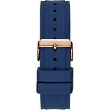 Guess Zena Blue Dial Blue Silicone Strap Watch For Women - W1049L2 Authentic Buy Shop Now