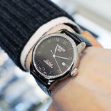 Tissot Le Locle Powermatic 80 Black Dial Black Leather Strap Watch For Men - T006.407.16.053.00 Authentic Buy Shop Now