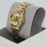 Michael Kors Tibby Three Hand Gold Dial Gold Steel Strap Watch For Women - MK6879 Authentic Buy Shop Now