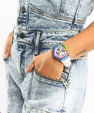 Guess Athena White Dial White Rubber Strap Watch for Women - GW0030L6 Authentic Buy Shop Now