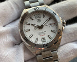 Tag Heuer Formula 1 Calibre 5 Automatic White Dial Silver Steel Strap Watch for Men - WAZ2114.BA0875 Authentic Buy Shop Now