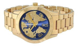Michael Kors Layton Pave Blue Dial Gold Steel Strap Watch for Women - MK6243 Authentic Buy Shop Now
