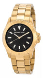 Michael Kors Everest Three-Hand Black Dial Gold Steel Strap Watch For Men - MK9078 Authentic Buy Shop Now