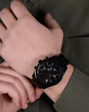 Michael Kors Lexington Chronograph Black Dial Black Steel Strap Watch For Men - MK8591 Authentic Buy Shop Now